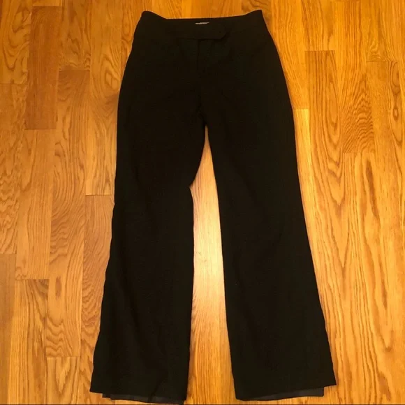 Ann Taylor | Pants & Jumpsuits | Ann Taylor Black Thick Wool Lined Dress  Pants Trousers | Poshmark